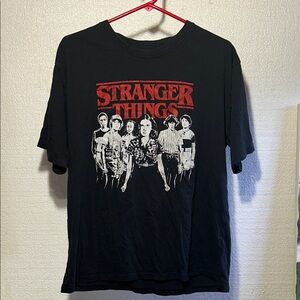 Stranger Things Black Graphic Tee